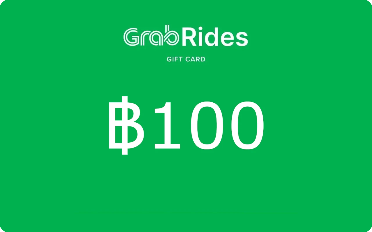 Grab Rides ฿100 Gift Card (Thailand)