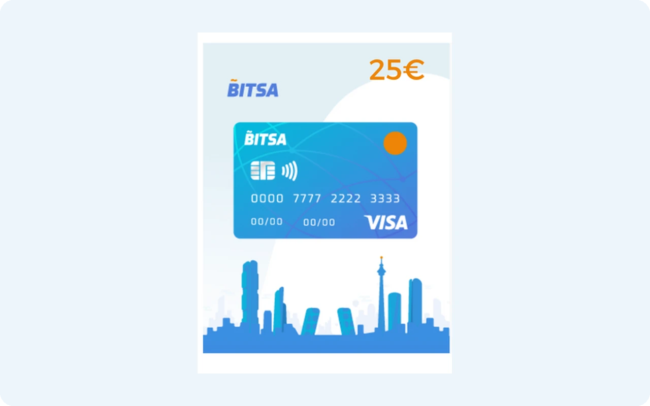 Bitsa CARD 25 EUR - Bitsa Key - EUROPE