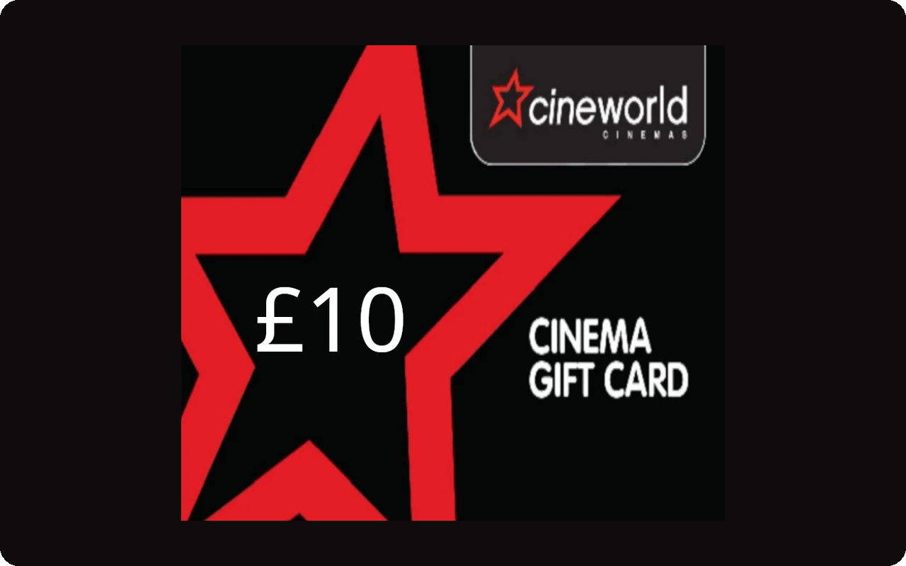 Cineworld Cinema £10 Gift Card (United Kingdom)