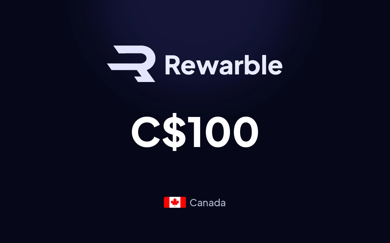 Rewarble TikTok C$100 Gift Card (Canada)