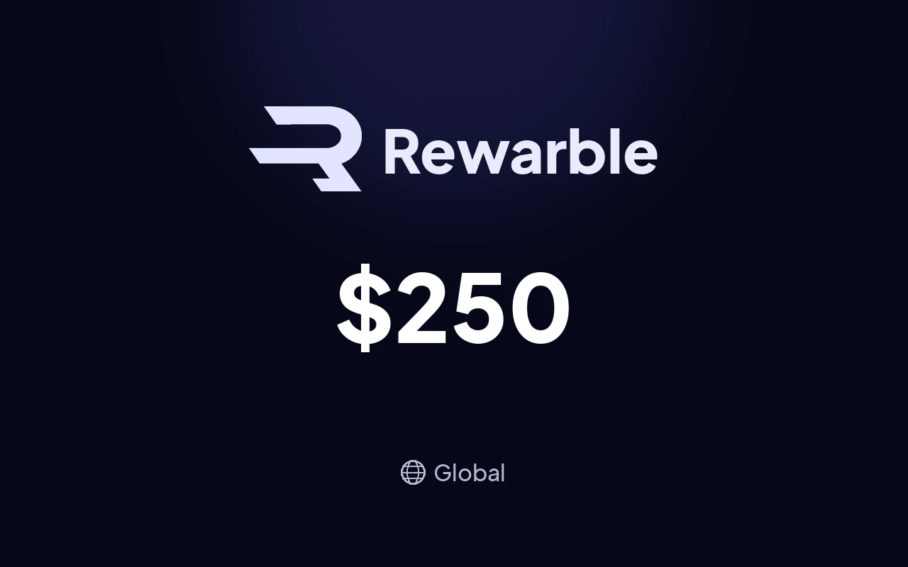 Rewarble Crypto $250 Gift Card