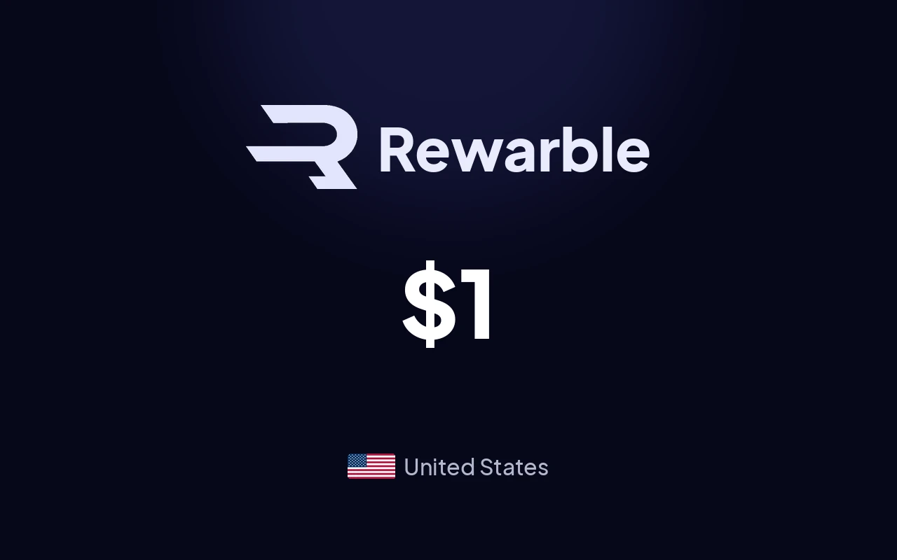 Rewarble PayPal $1 Gift Card (United States)