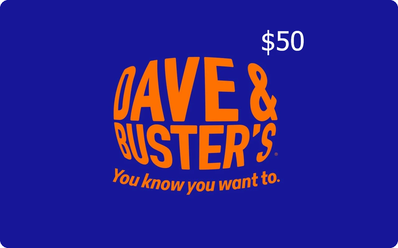 Dave & Buster's $50 Gift Card (United States)