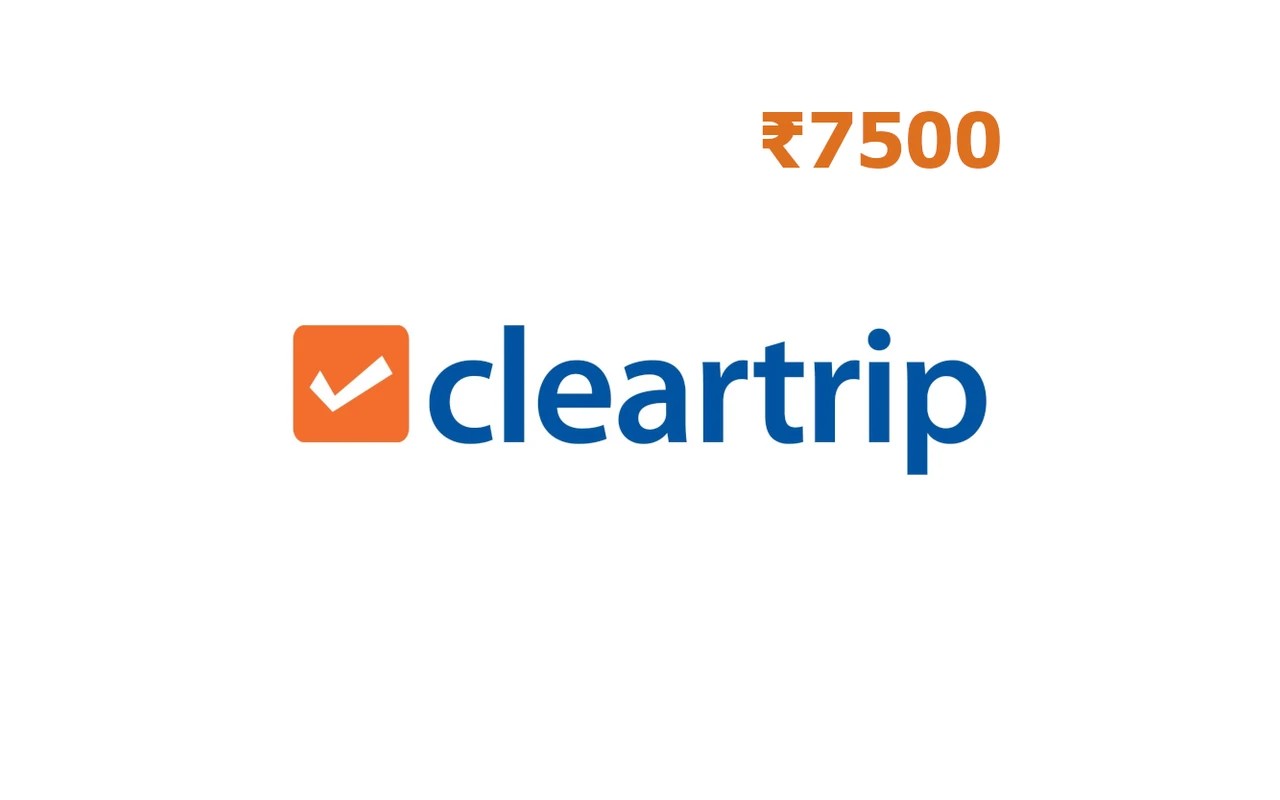 Cleartrip Flights & Hotels ₹7500 Gift Card (India)