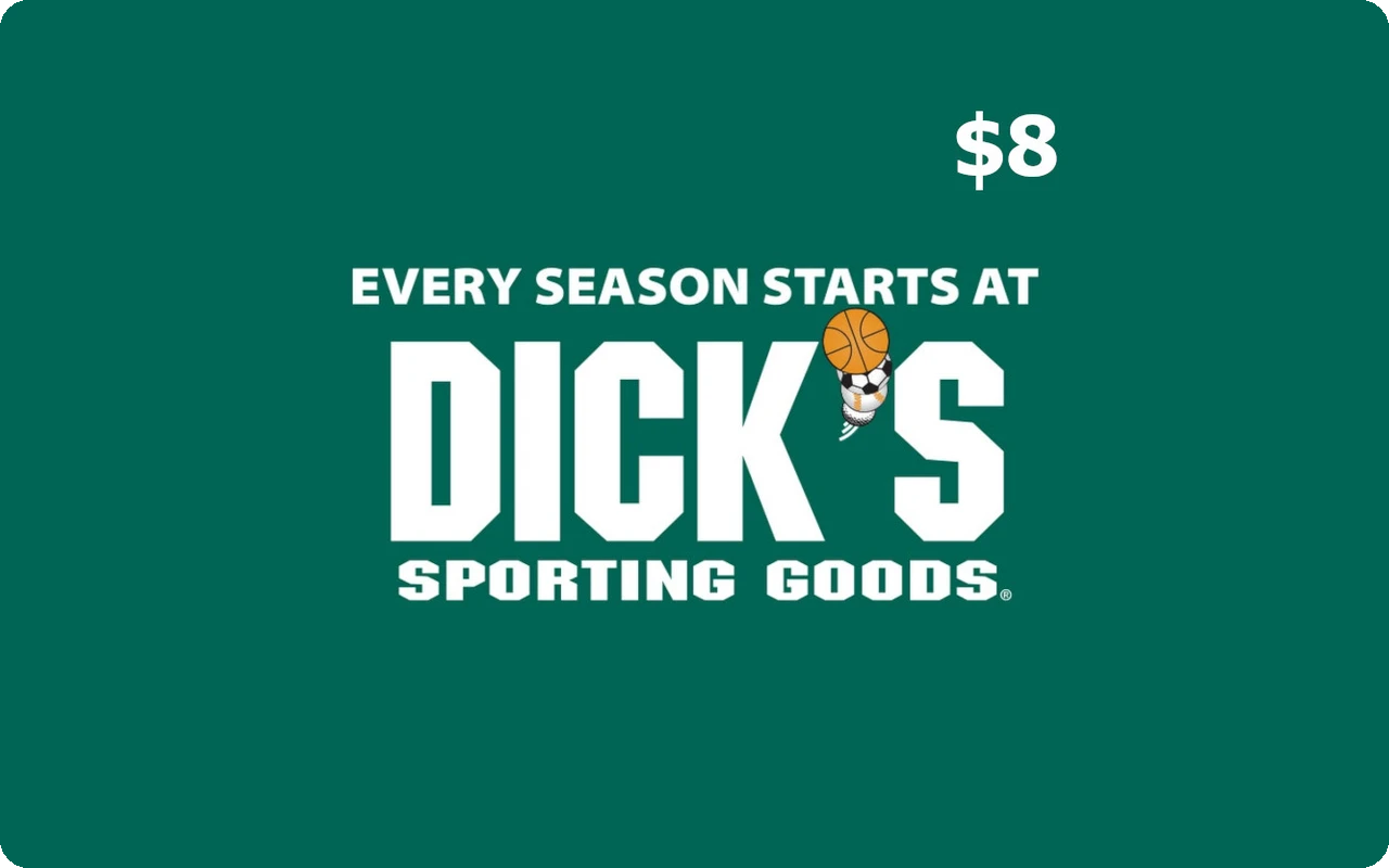 Dicks Sporting Goods $8 Gift Card (United States)