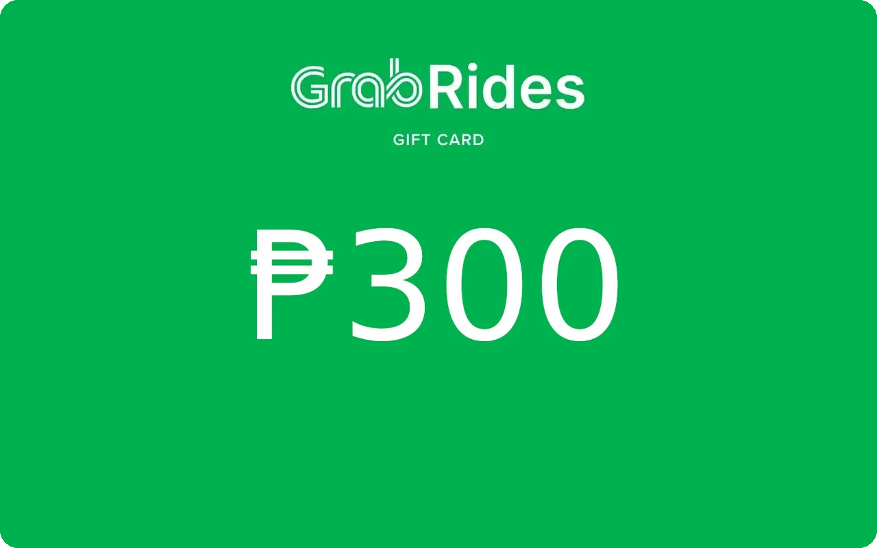 Grab Rides ₱300 Gift Card (Philippines)