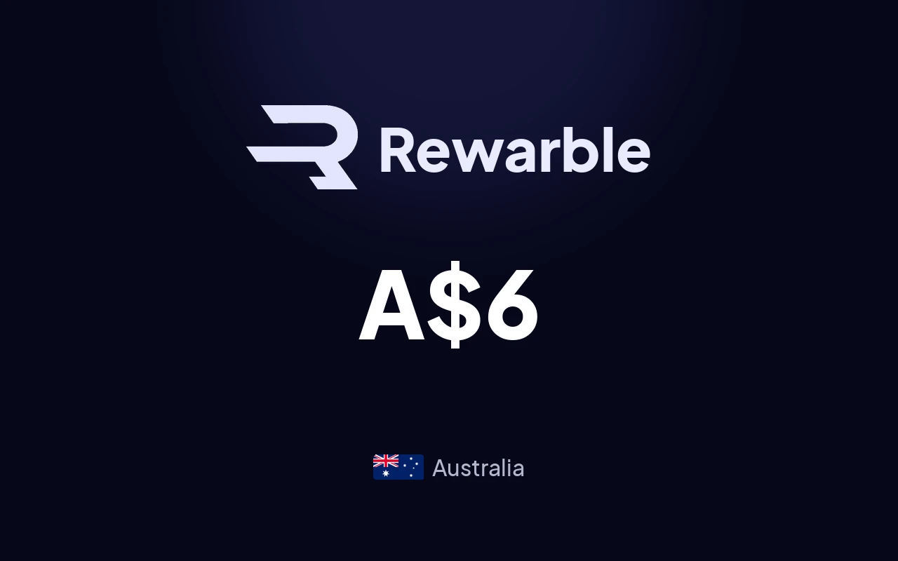 Rewarble Super A$6 Gift Card (Australia)