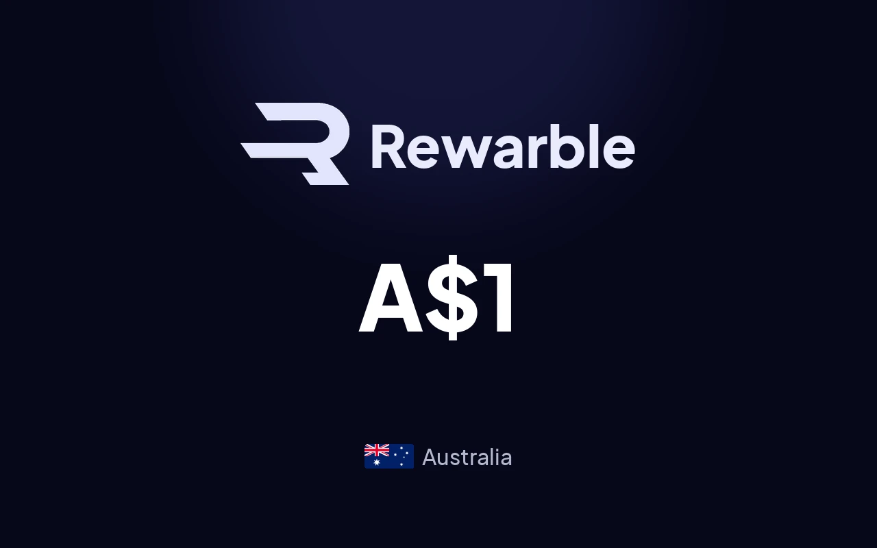 Rewarble PayPal A$1 Gift Card (Australia)
