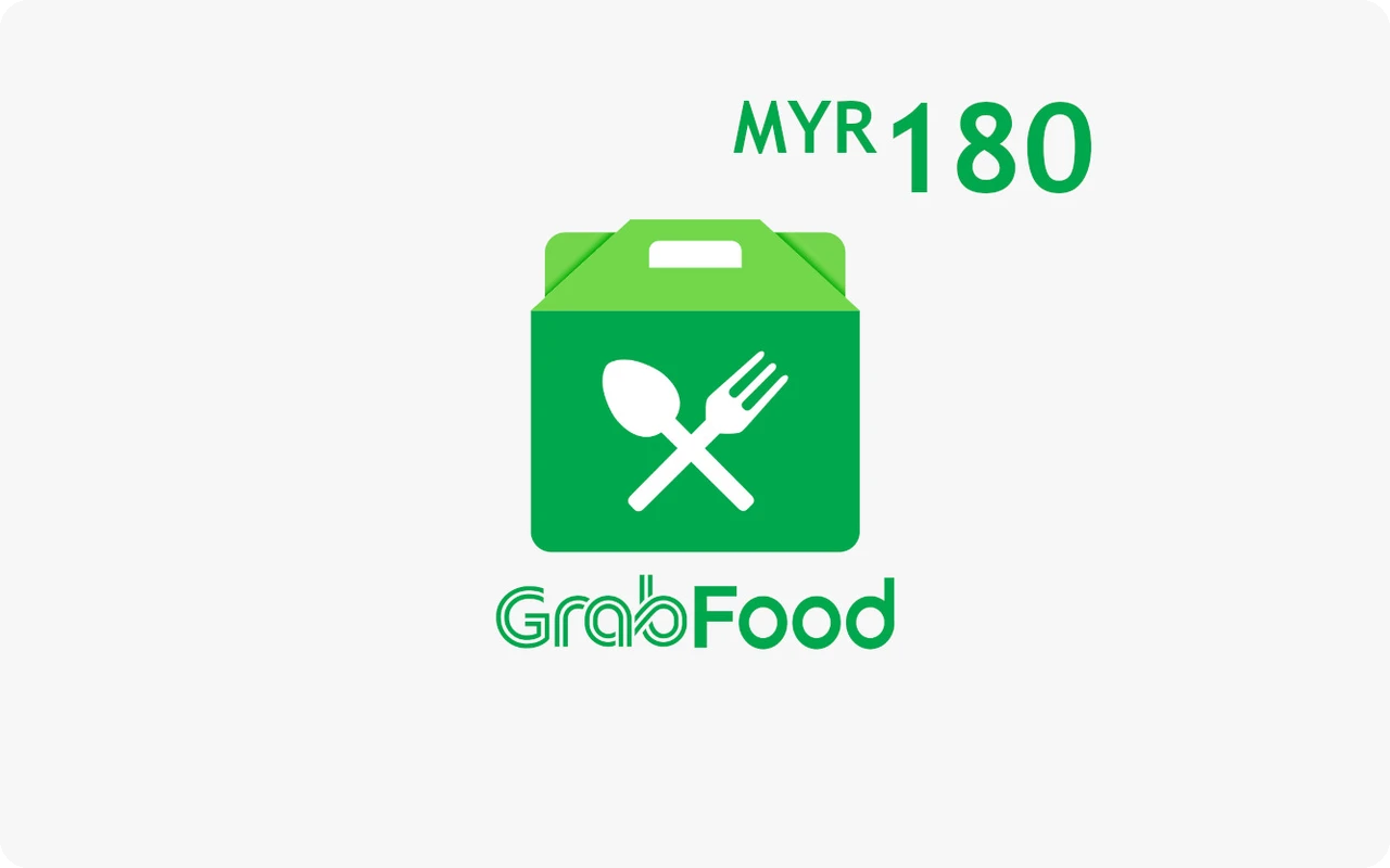 Grab Food 180 RM Gift Card (Malaysia)