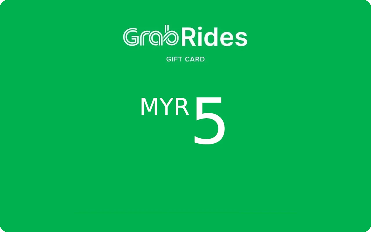 Grab Rides 5 RM Gift Card (Malaysia)