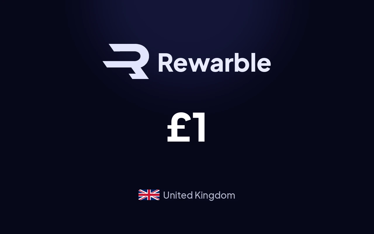 Rewarble PayPal £1 Gift Card (United Kingdom)