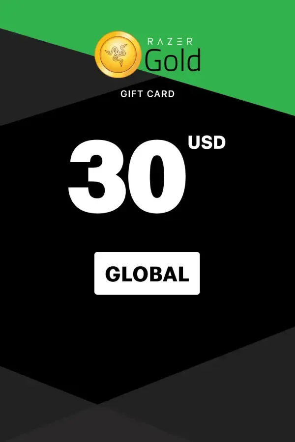 Razer Gold 30 USD - Razer Key - GLOBAL