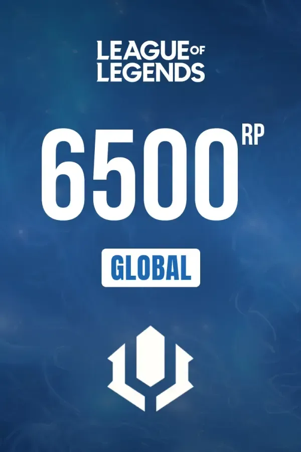 League of Legends Riot Points 6500 RP - Riot Key - EUROPE WEST