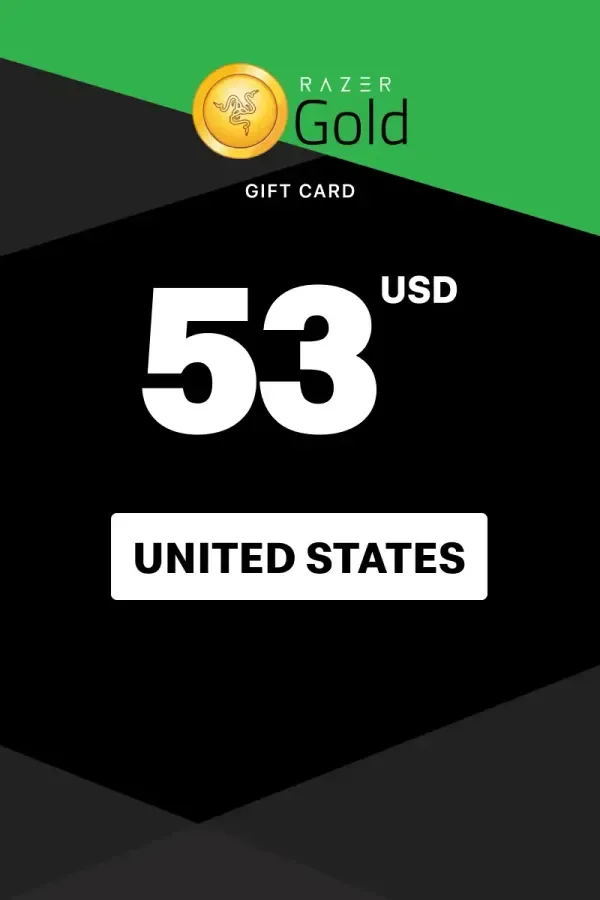 Razer Gold 53 USD - Razer Key - UNITED STATES