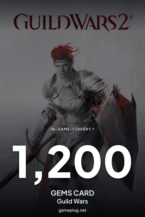 Guild Wars 2 1200 Gems Card