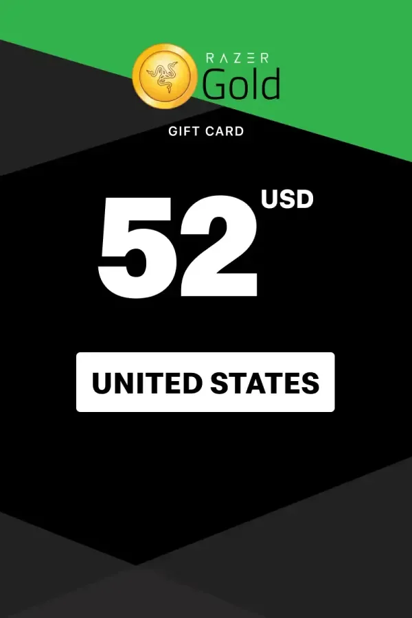 Razer Gold 52 USD - Razer Key - UNITED STATES