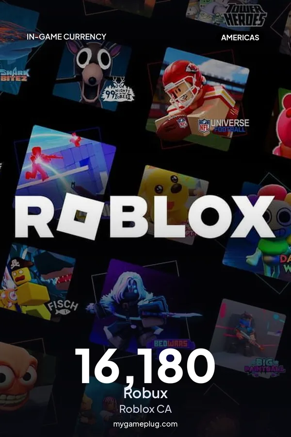 Roblox Game eCard 16180 Robux CA