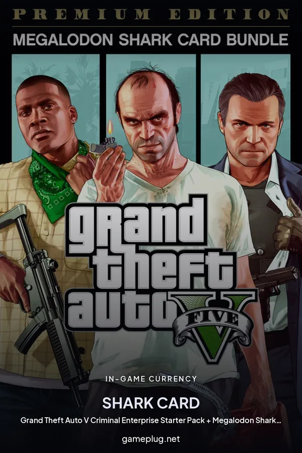 Grand Theft Auto V - Criminal Enterprise Starter Pack + Megalodon Shark Card Bundle Rockstar Digital Download