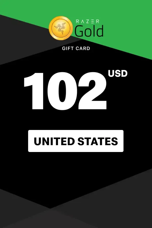 Razer Gold 102 USD - Razer Key - UNITED STATES