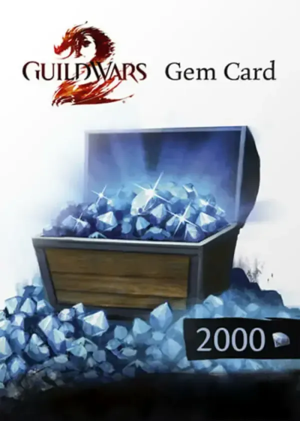 Guild Wars 2: 2000 Gems NcSoft Gem Card
