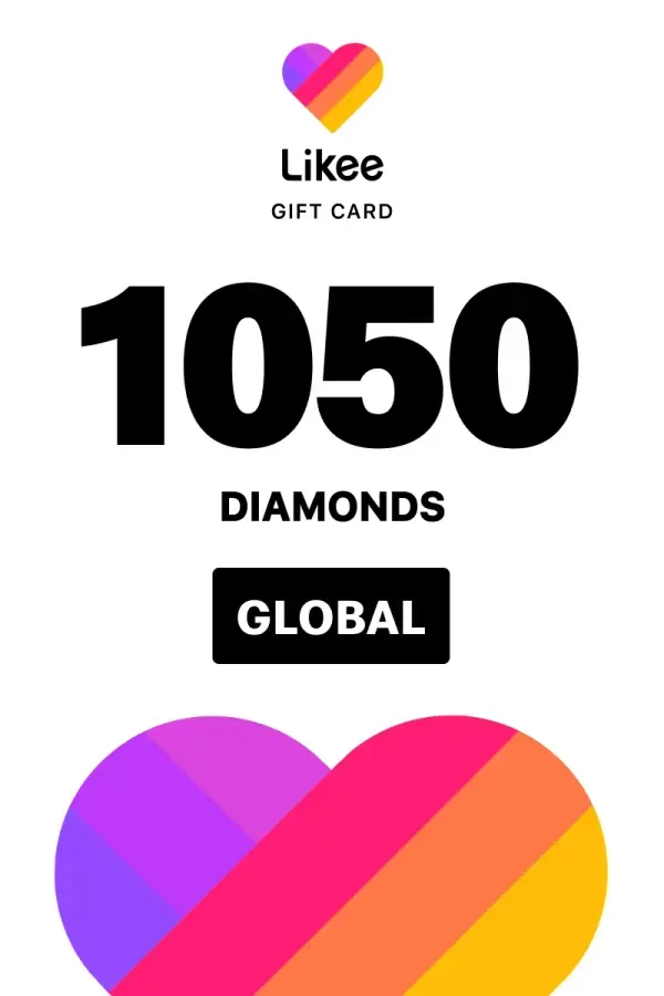Likee Gift Card 1050 Diamonds - Likee Key - GLOBAL