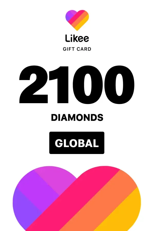 Likee Gift Card 2100 Diamonds - Likee Key - GLOBAL