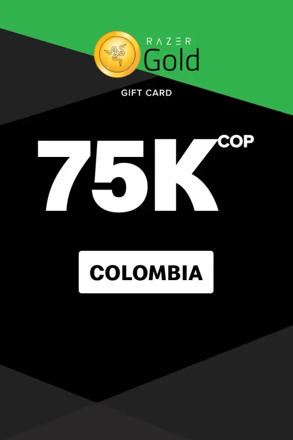 Razer Gold 75000 COP - Razer Key - COLOMBIA