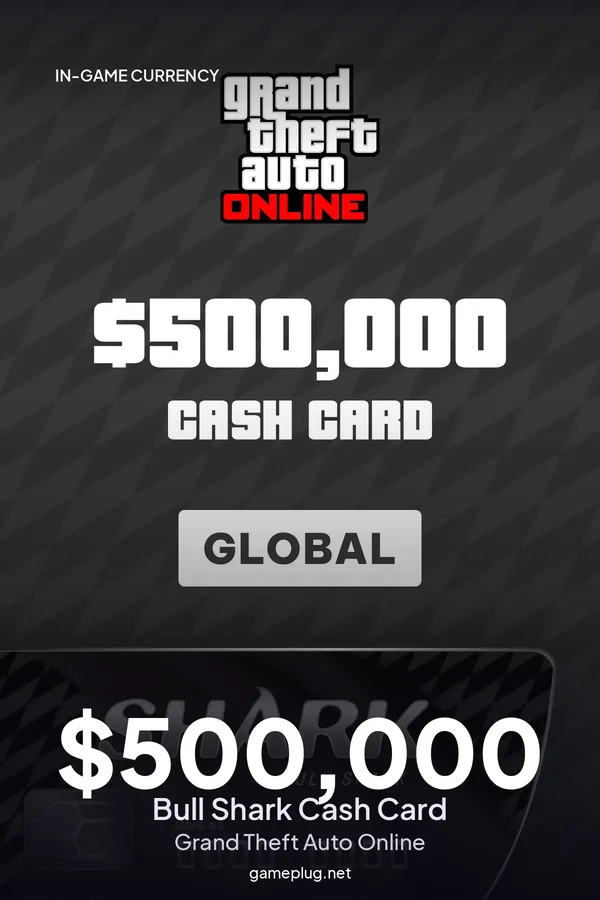 Grand Theft Auto Online - $500.000 Bull Shark Cash Card (EU)