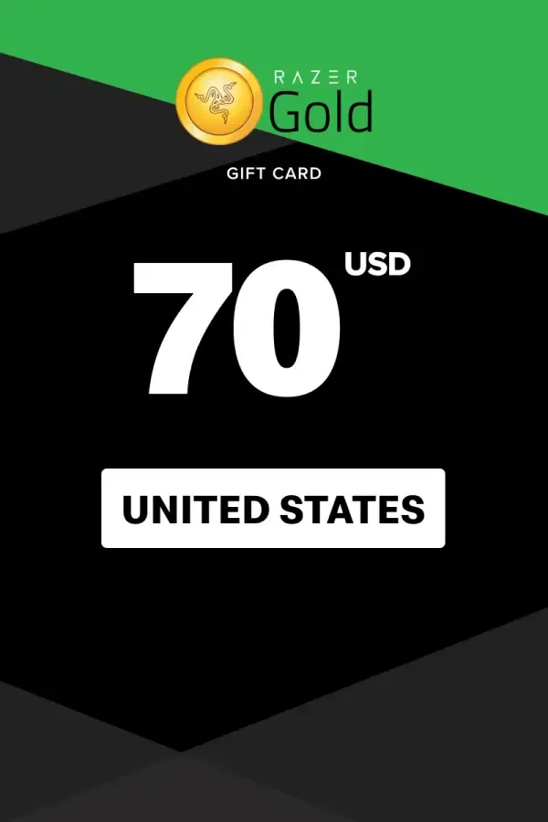 Razer Gold 70 USD - Razer Key - UNITED STATES