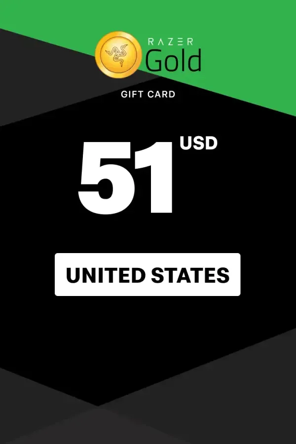 Razer Gold 51 USD - Razer Key - UNITED STATES