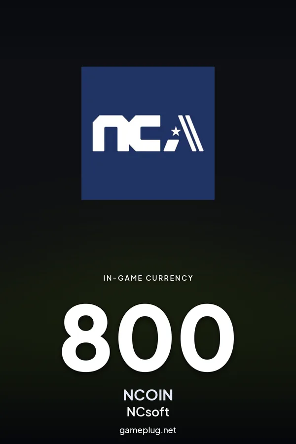 NCsoft - 800 NCoin (NA)