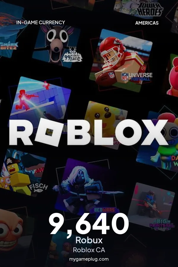 Roblox Game eCard 9640 Robux CA