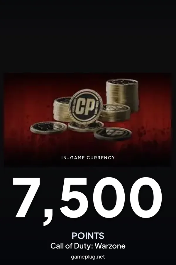 Call of Duty: Warzone - 7,500 Points PC Battle.net Altergift
