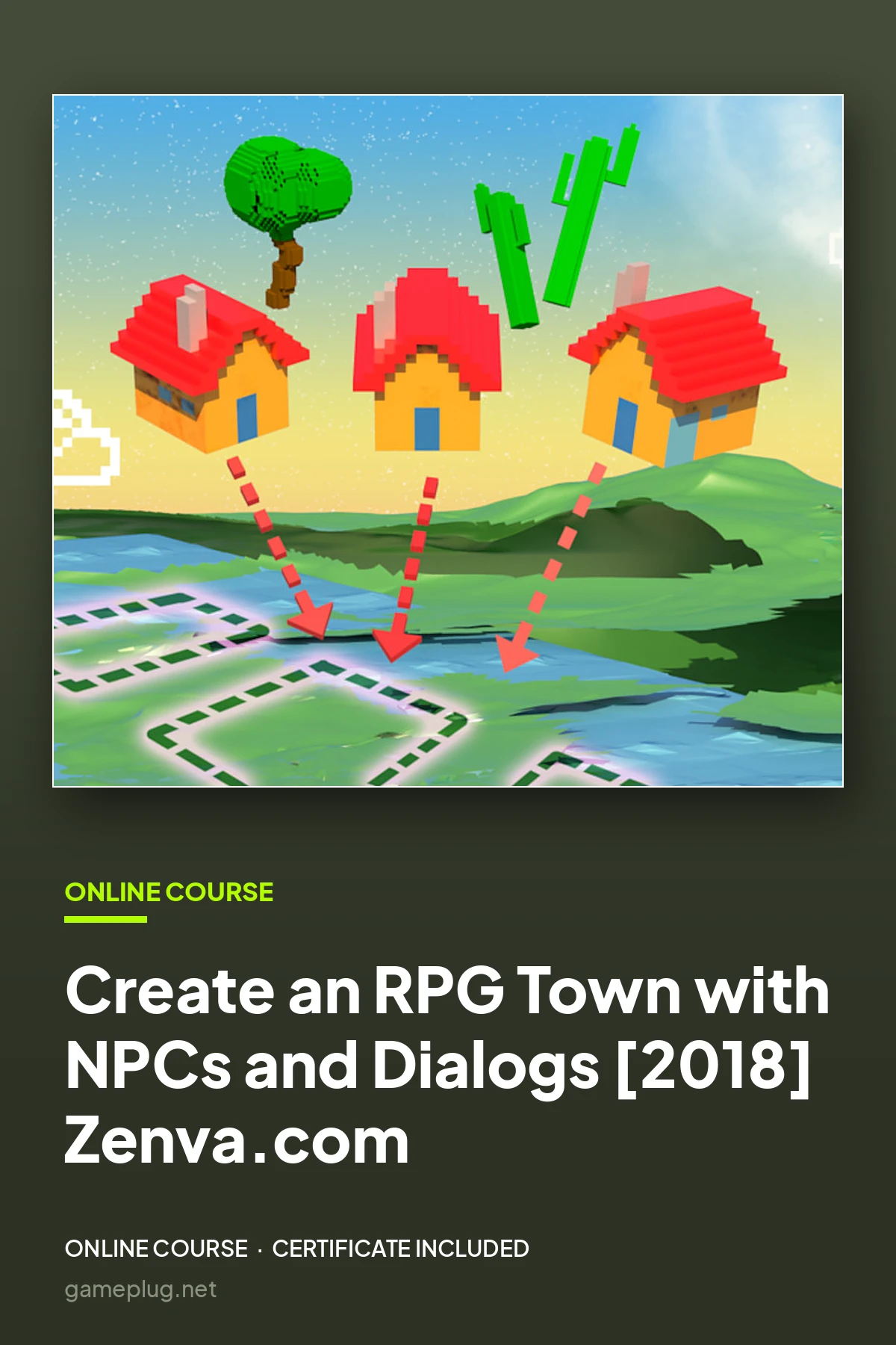 Create an RPG Town with NPCs and Dialogs [2018] Zenva.com Code