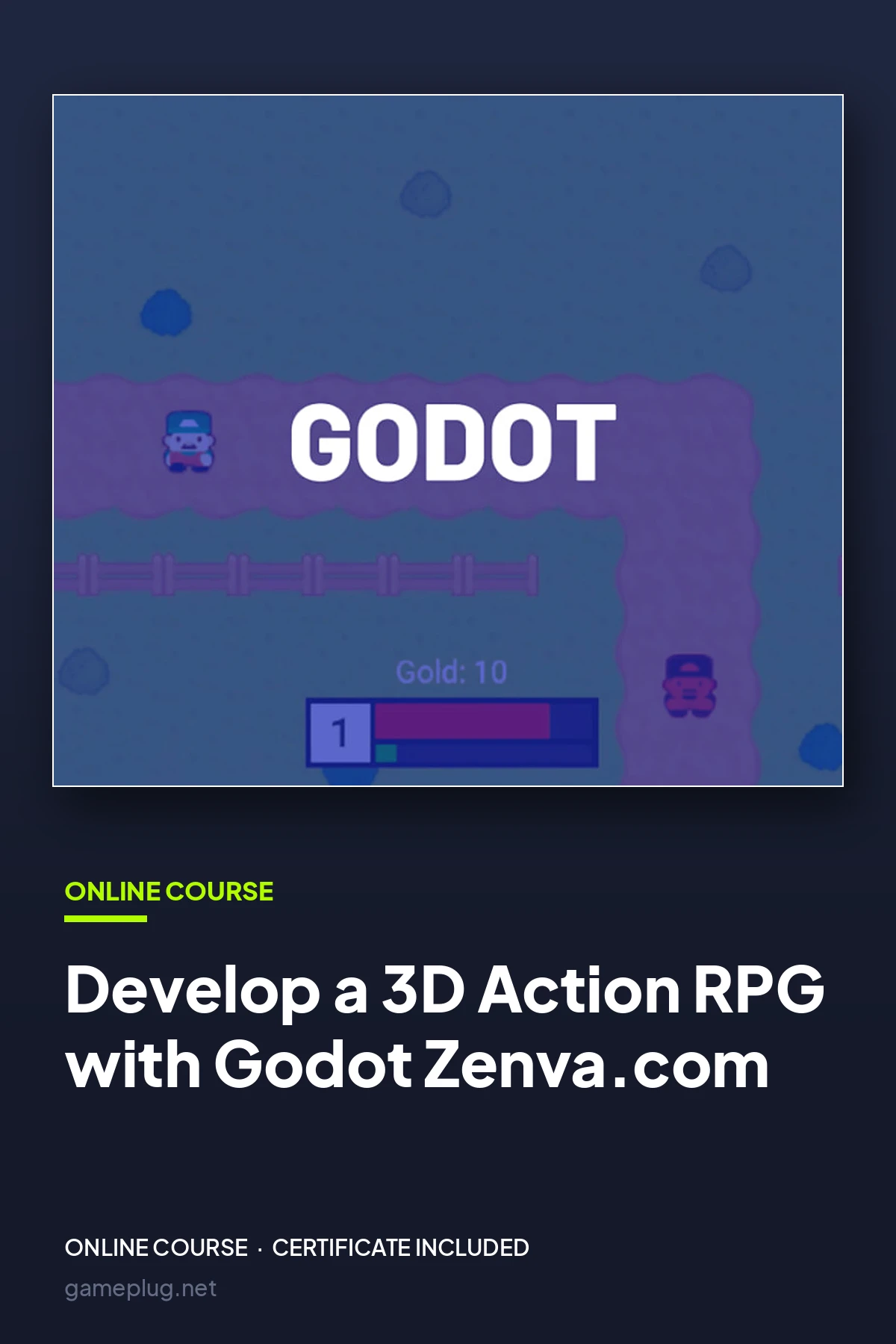 Develop a 3D Action RPG with Godot Zenva.com Code