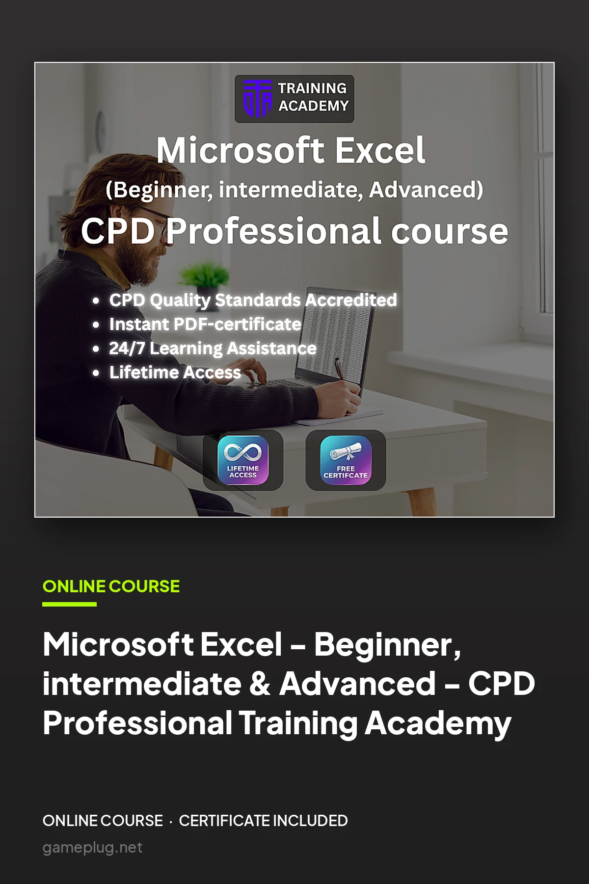 Microsoft Excel - Beginner, intermediate & Advanced - CPD Professional Course Online Training Academy