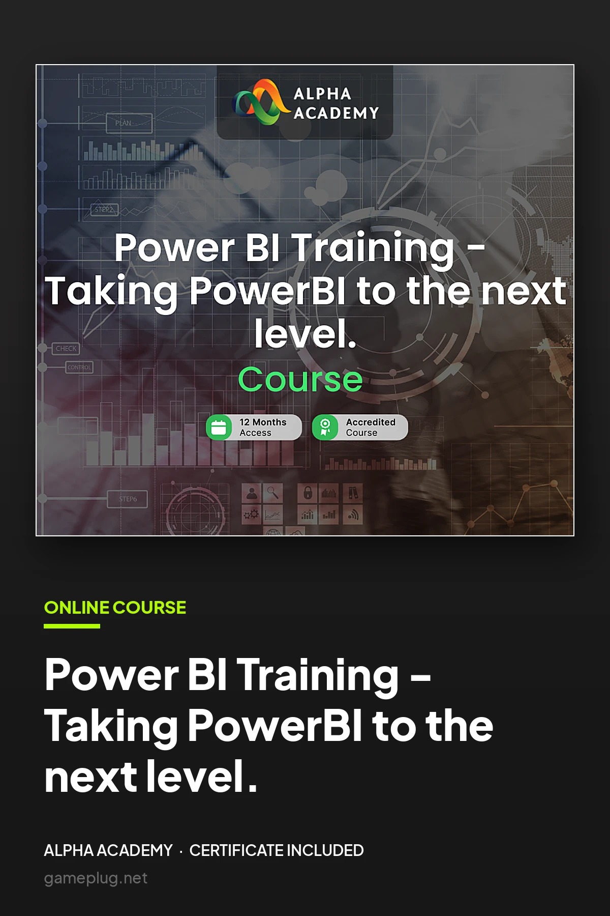 Power BI Training - Taking PowerBI to the next level. Alpha Academy Code