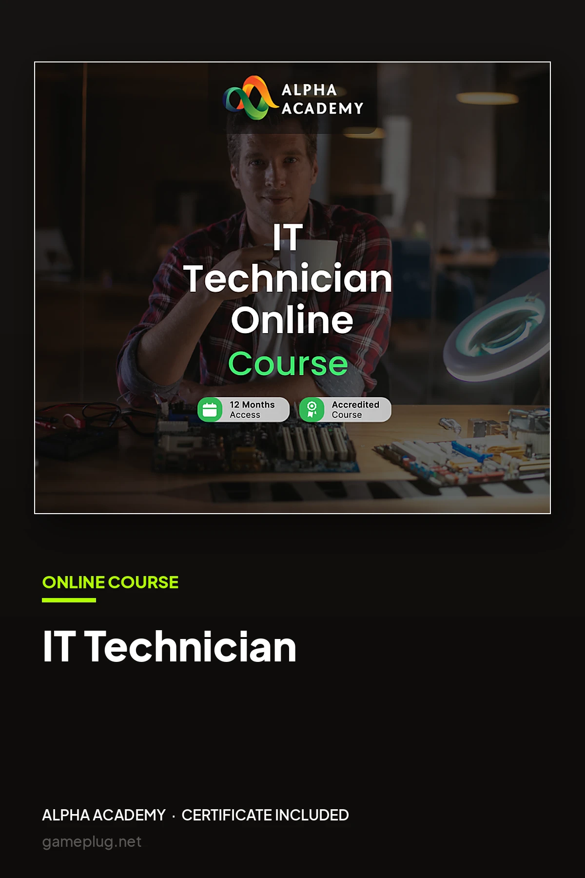 IT Technician Online Course Alpha Academy Code