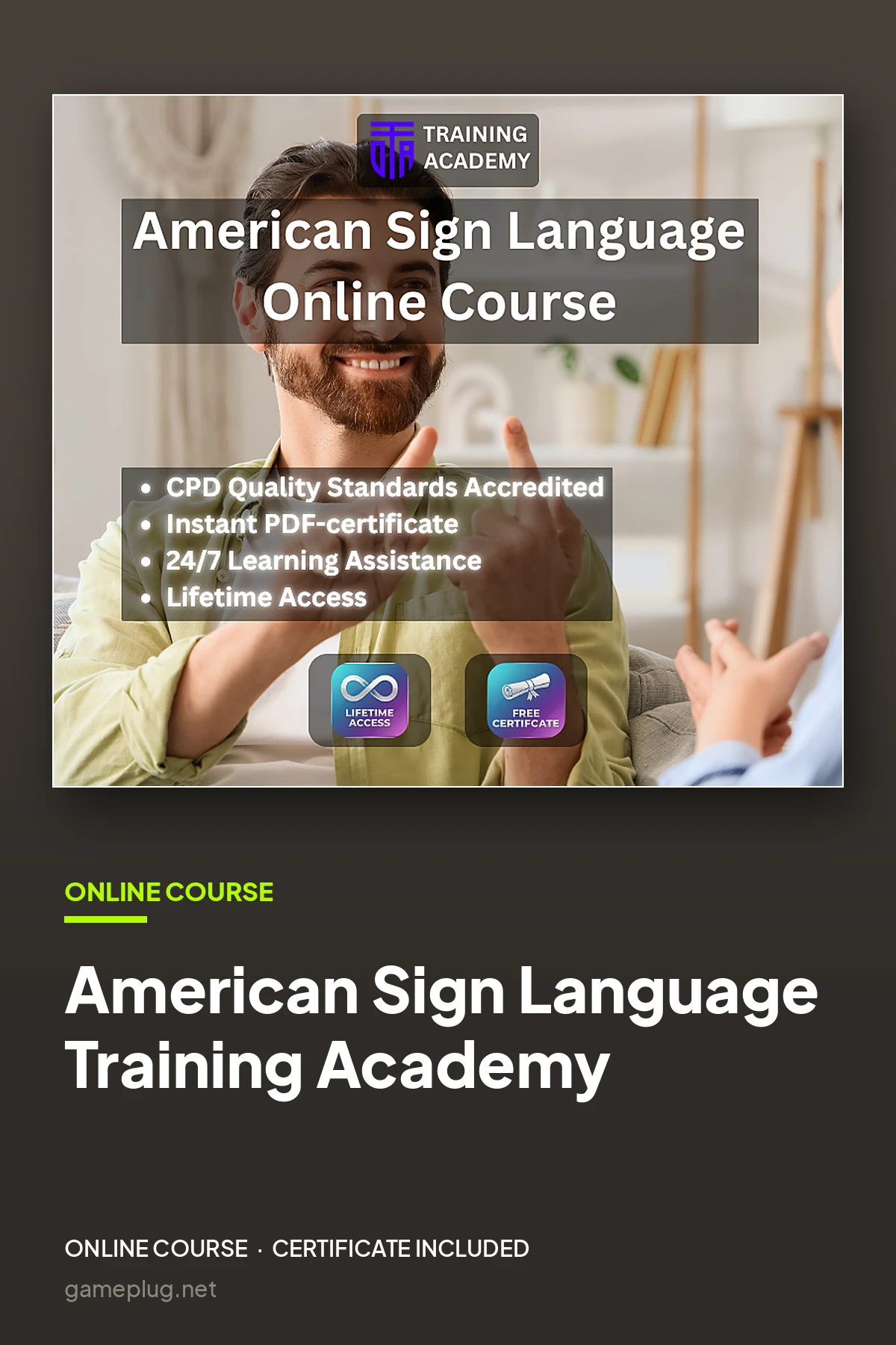 American Sign Language Course Online Training Academy
