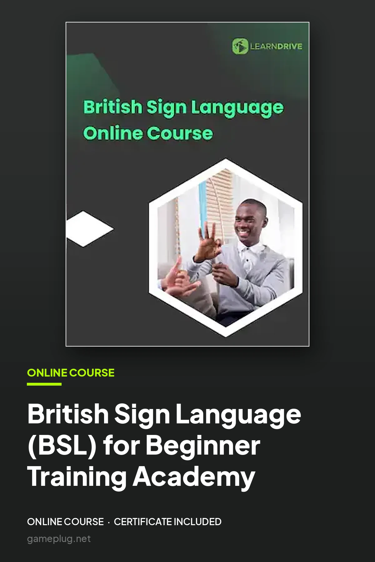 British Sign Language (BSL) for Beginner Course Online Training Academy