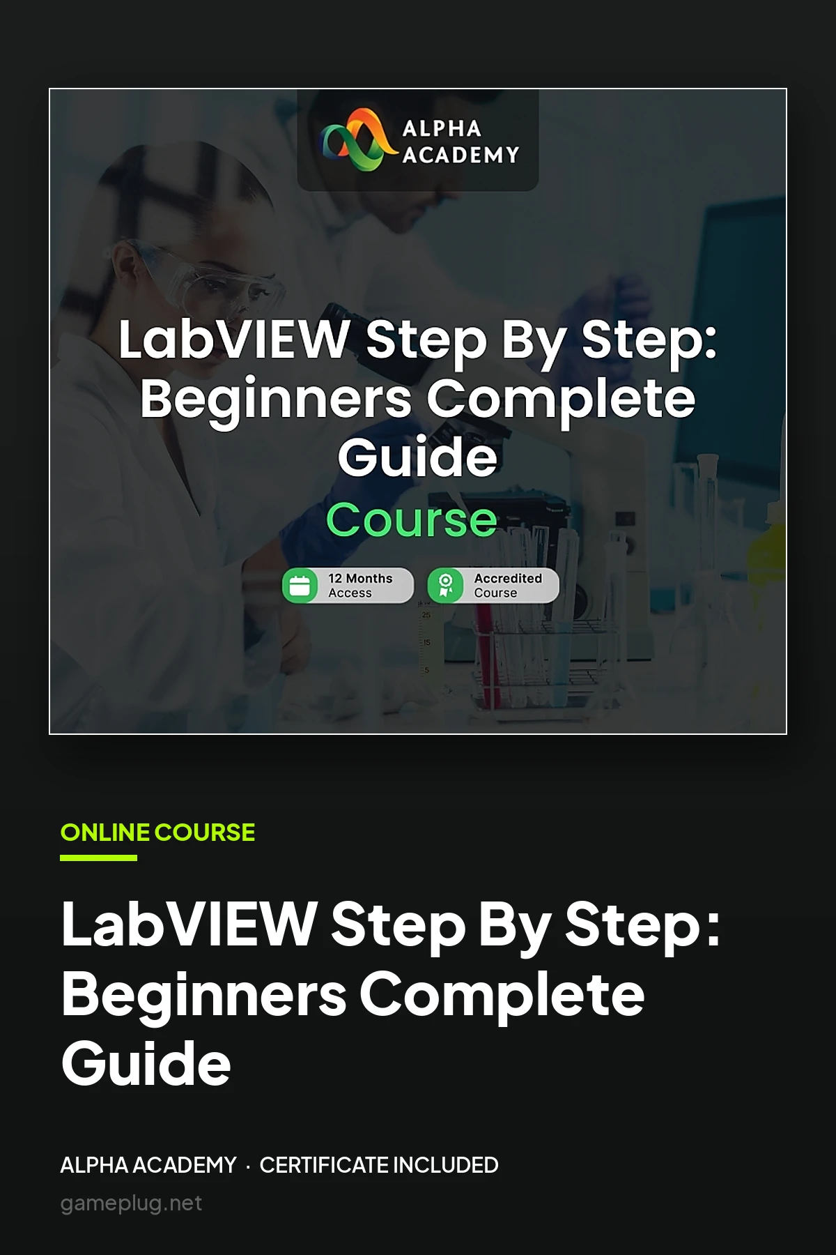 LabVIEW Step By Step: Beginners Complete Guide Alpha Academy Code