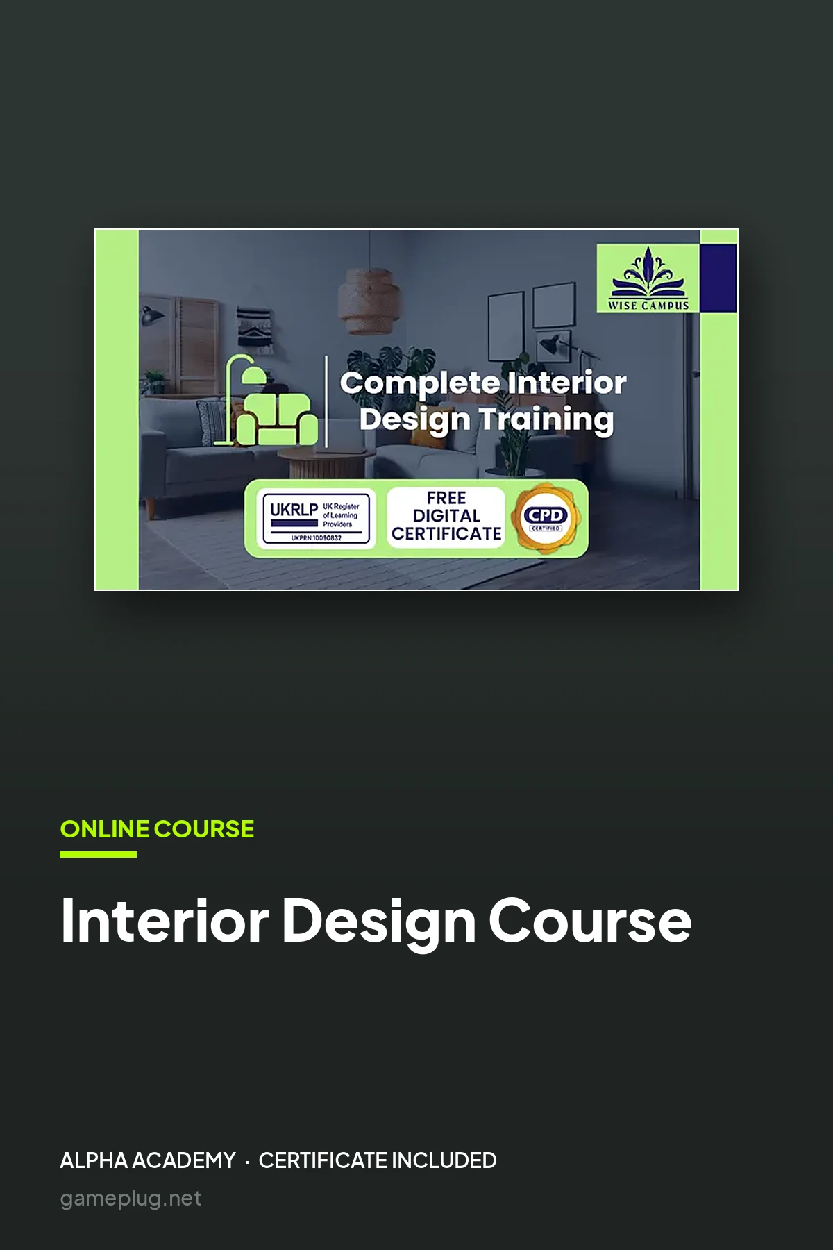 Interior Design Bundle Course Alpha Academy Code