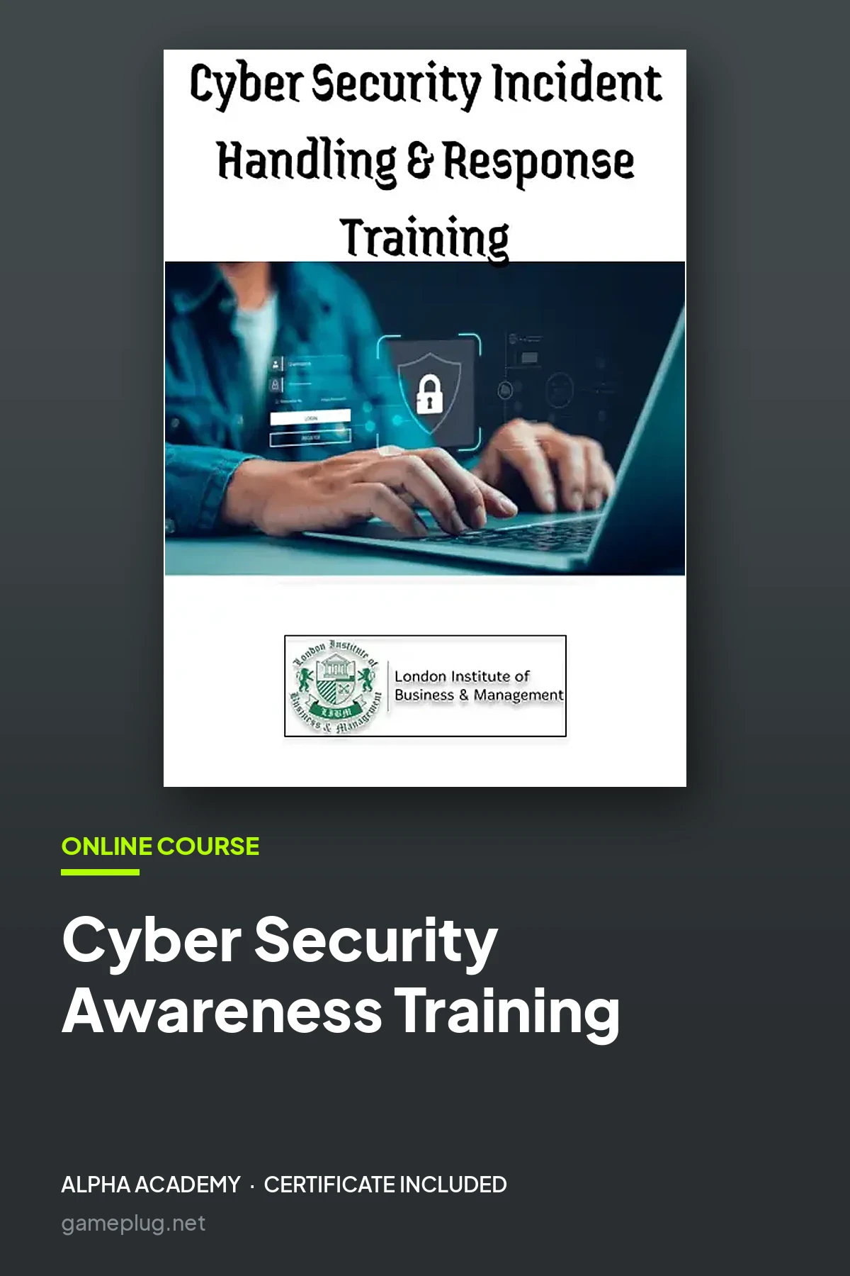 Cyber Security Awareness Training Online Course Alpha Academy Code