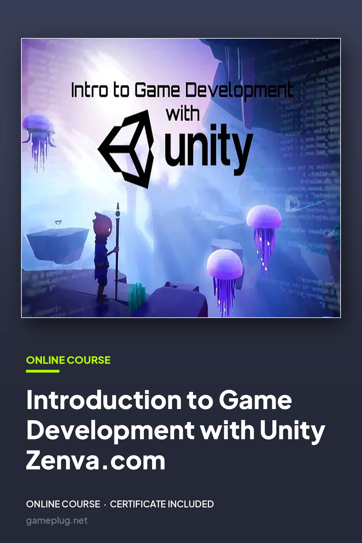 Introduction to Game Development with Unity Zenva.com Code