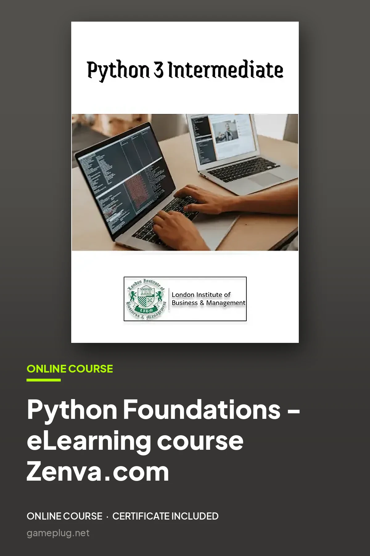 Python Foundations - eLearning course Zenva.com Code