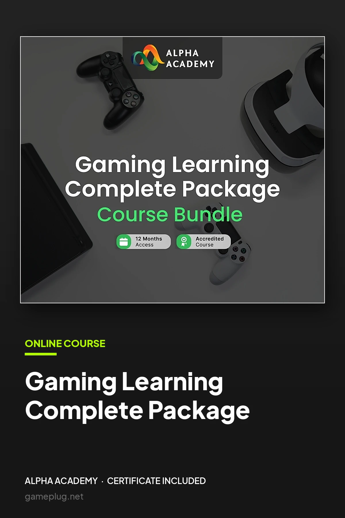 Gaming Learning Bundle Complete Package Alpha Academy Code