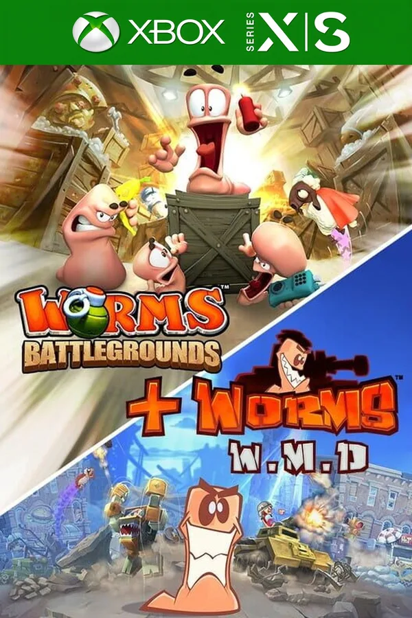 Worms: Battlegrounds + Worms W.M.D US XBOX One / Xbox Series X|S