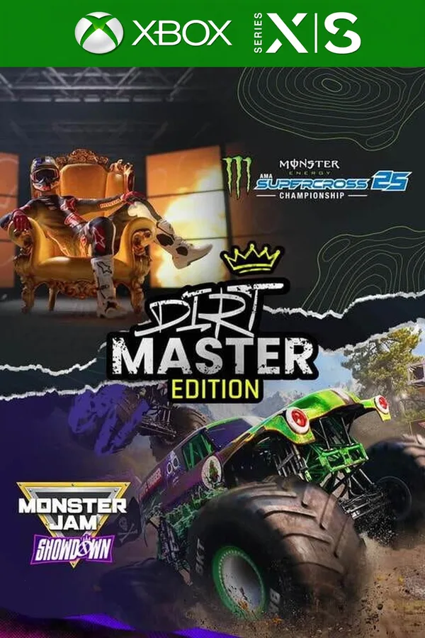 Monster Energy Supercross 25 X Monster Jam Showdown: Dirt Master Edition US XBOX One / Xbox Series X|S