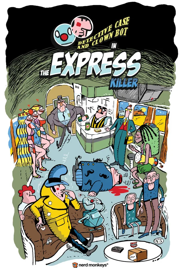 Detective Case and Clown Bot in: The Express Killer